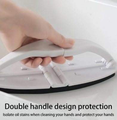 Picture of Foldable Cleaning Brush with Handle for Kitchen, Bathroom and Glass - Multicolor