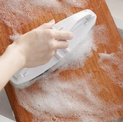 Picture of Foldable Cleaning Brush with Handle for Kitchen, Bathroom and Glass - Multicolor