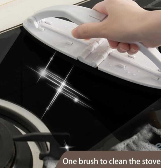 Picture of Foldable Cleaning Brush with Handle for Kitchen, Bathroom and Glass - Multicolor