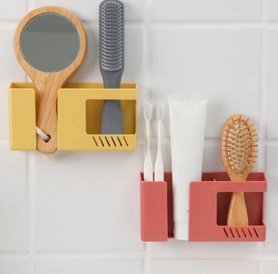 Picture of Wall-Mounted Mobile Phone Charging Rack and Storage Organizer - Multicolor