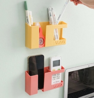 Picture of Wall-Mounted Mobile Phone Charging Rack and Storage Organizer - Multicolor