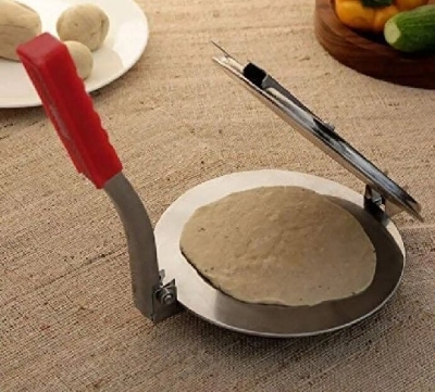 Picture of Stainless Steel Roti and Puri Press - 6.5 Inch - Silver