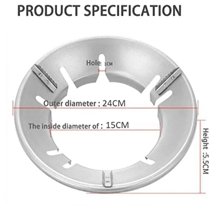Picture of 2-Piece Energy-Saving Windproof Gas Stove Cover - Silver