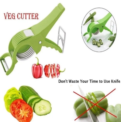 Picture of Multi-Functional Vegetable and Fruit Cutter with Peeler - Multicolor