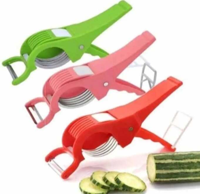 Picture of Multi-Functional Vegetable and Fruit Cutter with Peeler - Multicolor