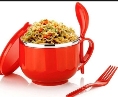 Picture of Maggie Bowl with Soup Spoon and Fork - Multicolor