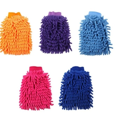 Picture of 2-Sided Microfiber Cleaning Glove for Car and Home - Multicolor