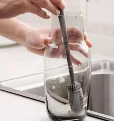 Picture of Long Bottle Cleaning Brush for Narrow-Neck Bottles - Grey