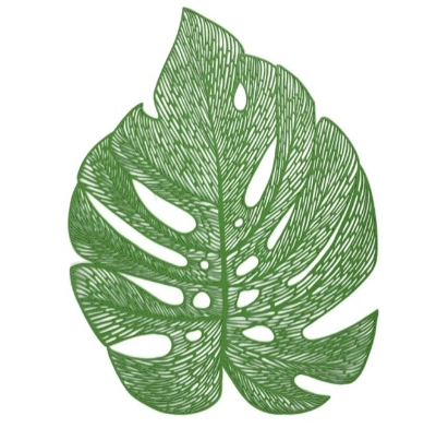 Picture of Turtle Leaf Design Table Mat - Multicolor