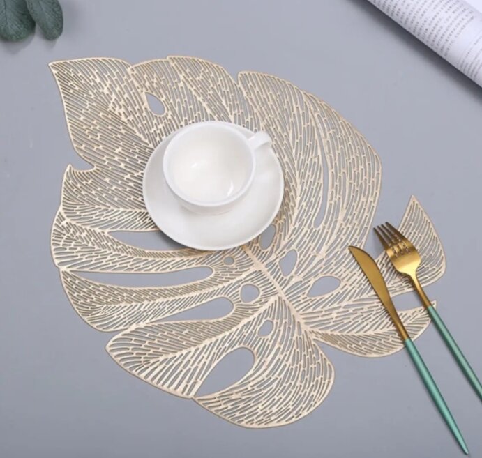 Picture of Turtle Leaf Design Table Mat - Multicolor