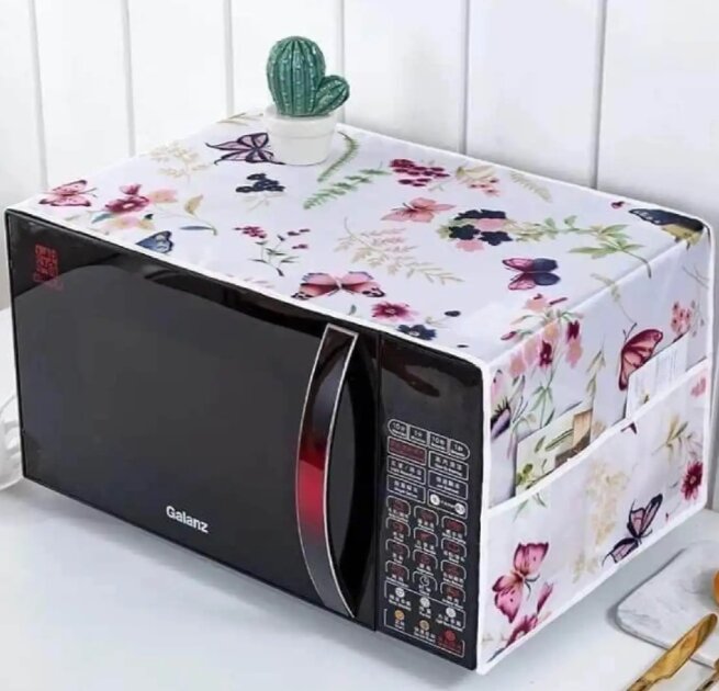 Picture of Handmade Microwave Oven, Refrigerator and Washing Machine Dust Cover - Multicolor
