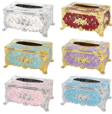 Picture of Luxury European Style Acrylic Tissue Box - Purple - 100pcs x 2ply