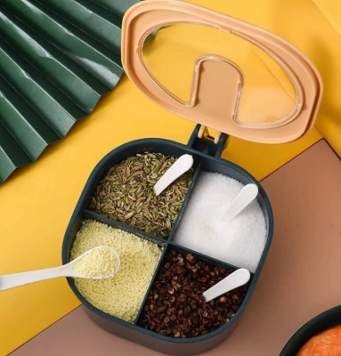 Picture of Plastic 4-Container Spice Box - Multicolor