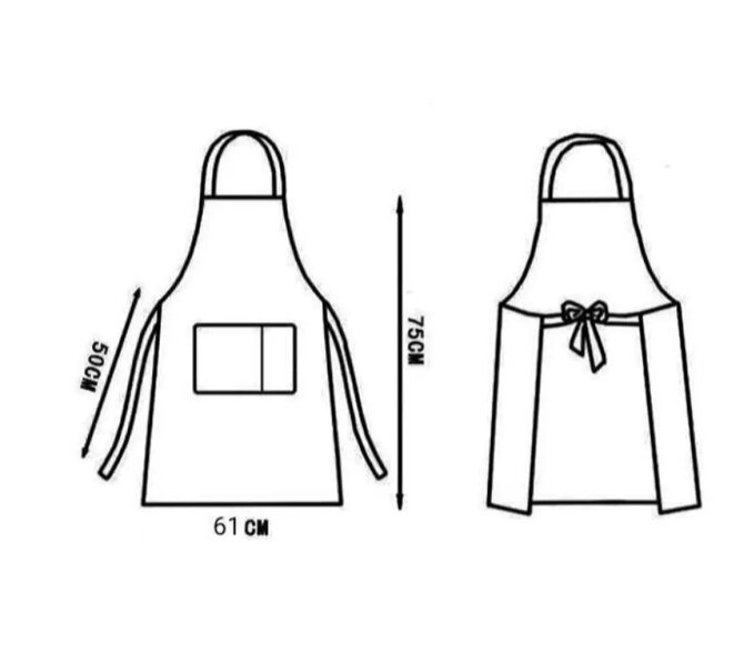 Picture of Oil-Proof Waterproof Kitchen Apron for Men and Women - Multicolor
