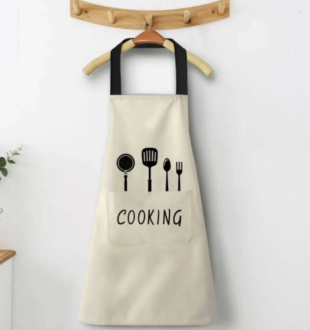Picture of Oil-Proof Waterproof Kitchen Apron for Men and Women - Multicolor