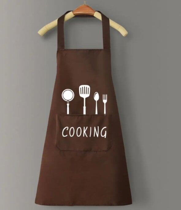 Picture of Oil-Proof Waterproof Kitchen Apron for Men and Women - Multicolor