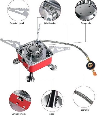 Picture of Portable Mini Camping Gas Stove with Gas Bottle