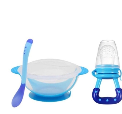 Picture of Kids Sensing Feeding Spoon and Fruit Nibbler Set - Multicolor
