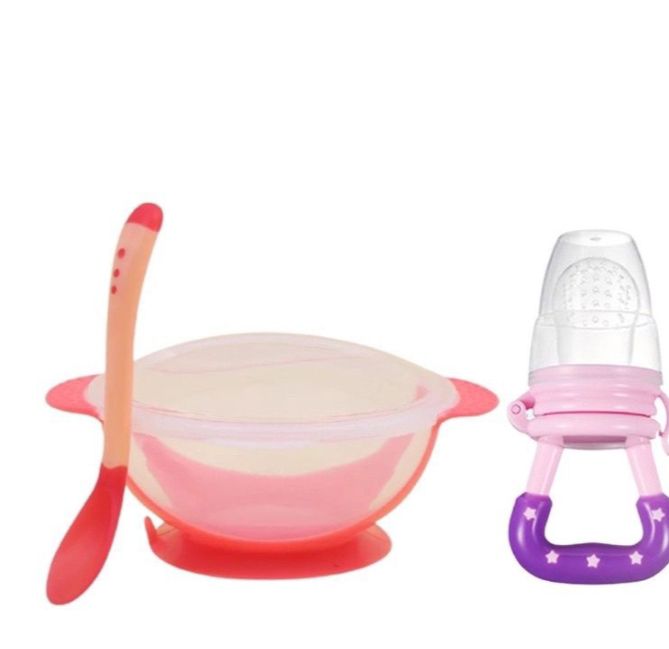 Picture of Kids Sensing Feeding Spoon and Fruit Nibbler Set - Multicolor