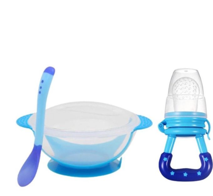Picture of Kids Sensing Feeding Spoon and Fruit Nibbler Set - Multicolor