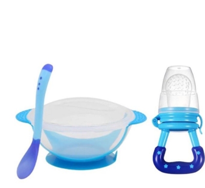 Picture of Kids Sensing Feeding Spoon and Fruit Nibbler Set - Multicolor