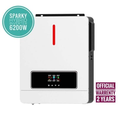 Picture of SPARKY SOLAR HYBRID INVERTER 6200W, SOLAR IPS 6.2KW, ON/OFF GRID INVERTER 6.2KW-White