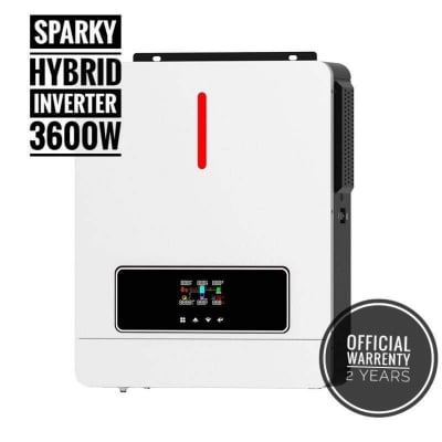 Picture of SPARKY SOLAR HYBRID INVERTER 3600W, HYBRID INVERTER, IPS INVERTER 3.6KW, 24V DC PURE SINE WAVE-White