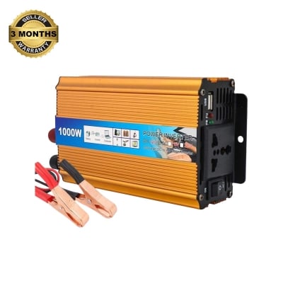 Picture of DC TO AC INVERTER 1000W, SOLAR INTELLIGENT POWER INVERTER , CAR POWER INVERTER, 1000W-Gold