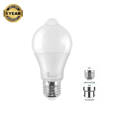 Picture of Sparky PIR Motion Sensor 10W LED Bulb , PIR Motion Sensor Light Bulb B22, E27 Inteligent Human Infrared Induction White Warm Light Automatic Switch Light Bulb-White