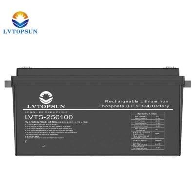 Picture of LVTOPSUN Lithium Phosphet Battery 25.2V 100AH-Black