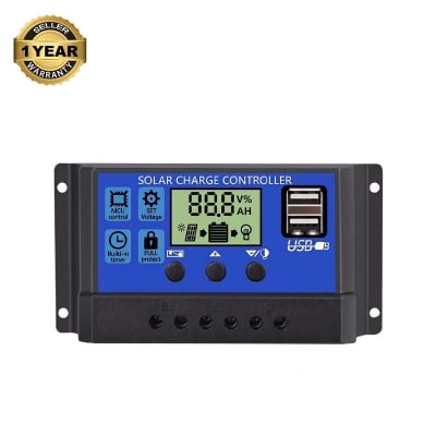 Picture of SPARKY SOLAR CHARGE CONTROLLER 30A 12/24V, 30A PWM CHARGE CONTROLLER-Blue