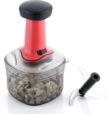 Picture of Manual Push Chopper 700ml for Vegetable & Fruit Cutting, Strong ABS Material for Long Duration