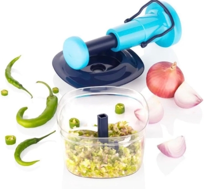 Picture of Manual Push Chopper 700ml for Vegetable & Fruit Cutting, Strong ABS Material for Long Duration