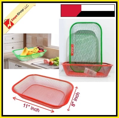Picture of Mesh Fruit Basket  1 pcs Kitchen Basket Vegetables Fruit Holder Kitchen Supplies Dining Table Decor Storage 