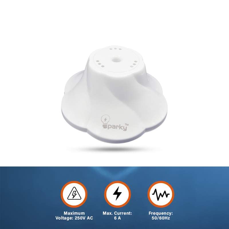 Picture of Sparky Chalta Ceiling Rose | Ceiling Wire Connector for Fans & Lights-White