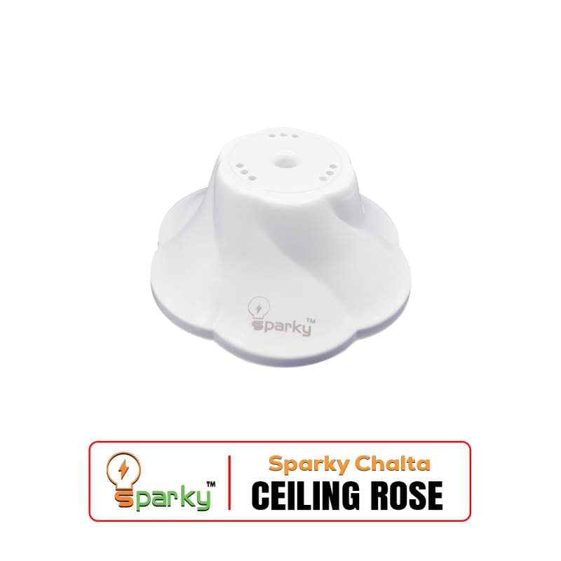 Picture of Sparky Chalta Ceiling Rose | Ceiling Wire Connector for Fans & Lights-White