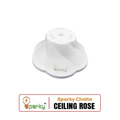 Picture of Sparky Chalta Ceiling Rose | Ceiling Wire Connector for Fans & Lights-White