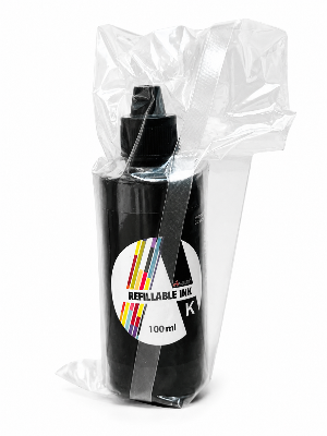 Picture of Sublimation Ink Black Premium Quality 100ml, Heat Transfer Ink for T-Shirts, Mugs & More