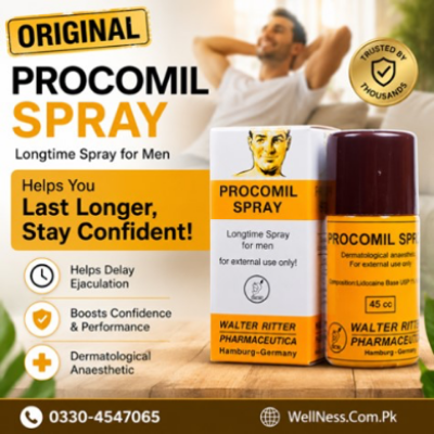Picture of Procomil Long Time Anti Premature Ejaculation Delay Spray for Men (Original Germany)- 45cc(Clear)