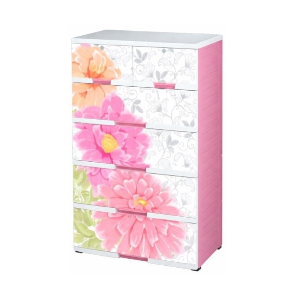 Picture of Premio Platinum Wardrobe Daisy 5 Step - Pink White