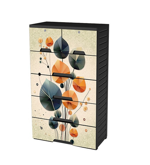 Picture of Platinum Wardrobe Goldleaf - 5 Drawer