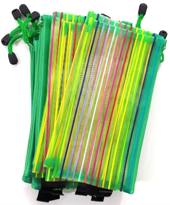 Picture of Net Pencil Bag / Pencil & Pen Bag For Office School Home & Multipurpose Use