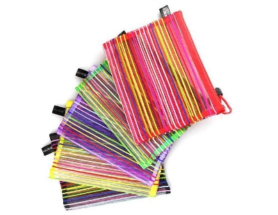 Picture of Net Pencil Bag / Pencil & Pen Bag For Office School Home & Multipurpose Use