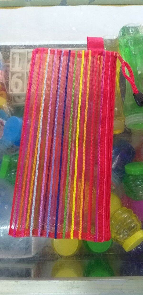 Picture of Net Pencil Bag / Pencil & Pen Bag For Office School Home & Multipurpose Use