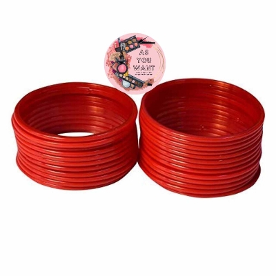 Picture of 12 Pieces Reshmi Curi For Women Glass Bangles Kaher Churi-2.6, 2.4, 2.8