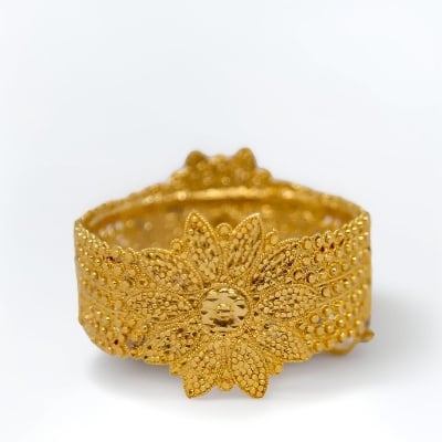 Picture of Gold Plated Mantasaha Bangle for Women with Intricate Design and Durable Quality, 1 Piece
