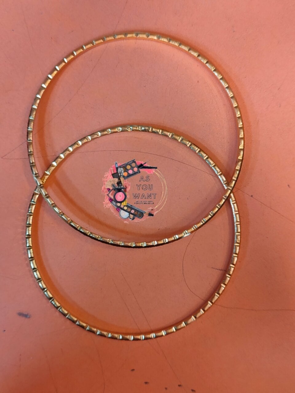 Picture of City Gold/ Gold Plated (Thin) Metal Bangles (Indian) For Women - 2 Pieces
