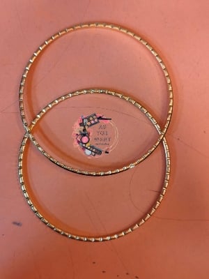 Picture of City Gold/ Gold Plated (Thin) Metal Bangles (Indian) For Women - 2 Pieces