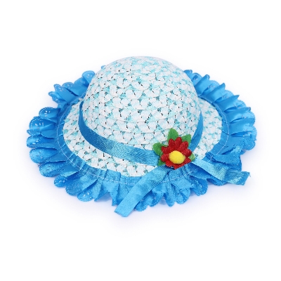 Picture of Hats For Baby Girls, Beach Caps for Summer or Outdoor Photography-Full Look: 34-Blue