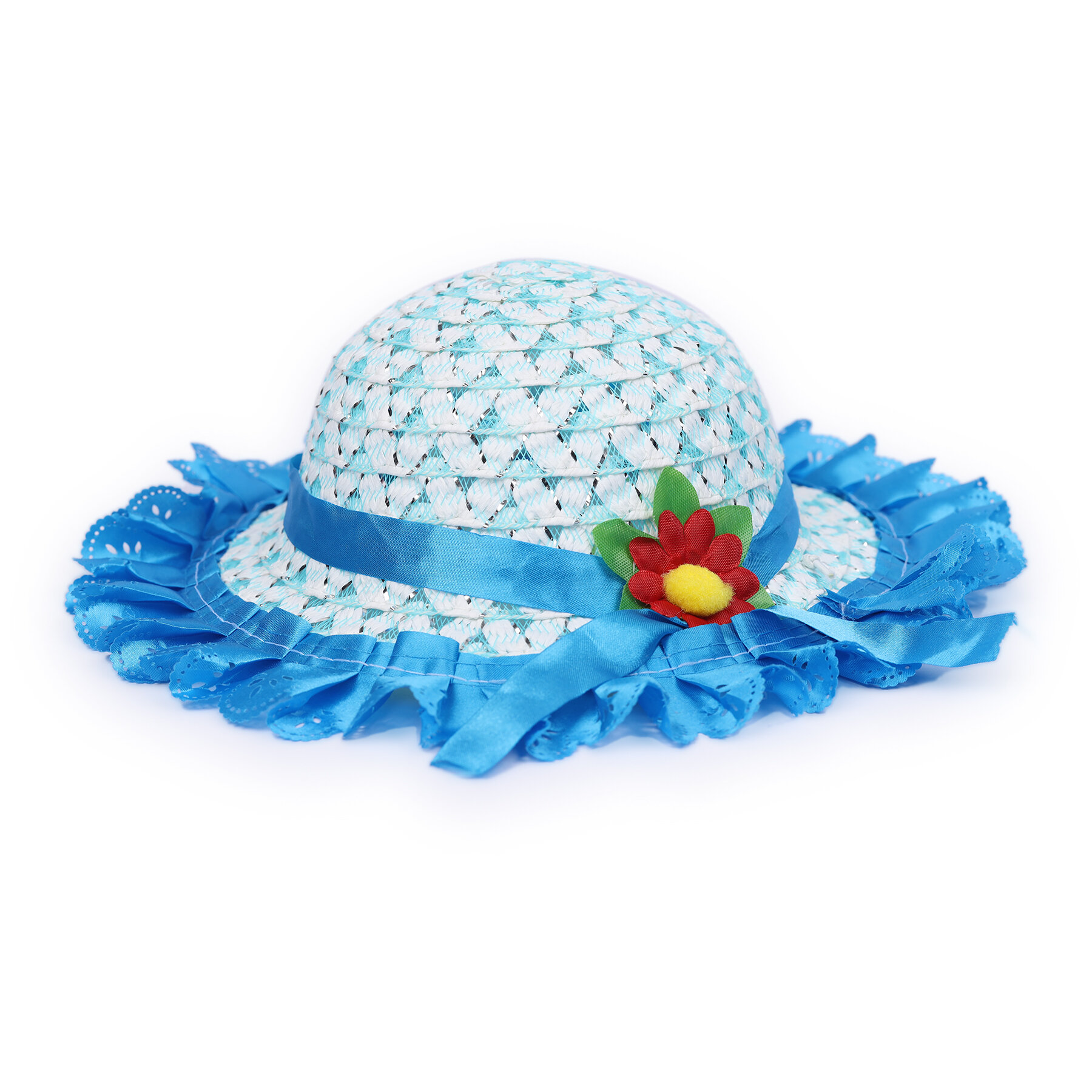 Picture of Hats For Baby Girls, Beach Caps for Summer or Outdoor Photography-Full Look: 34-Blue